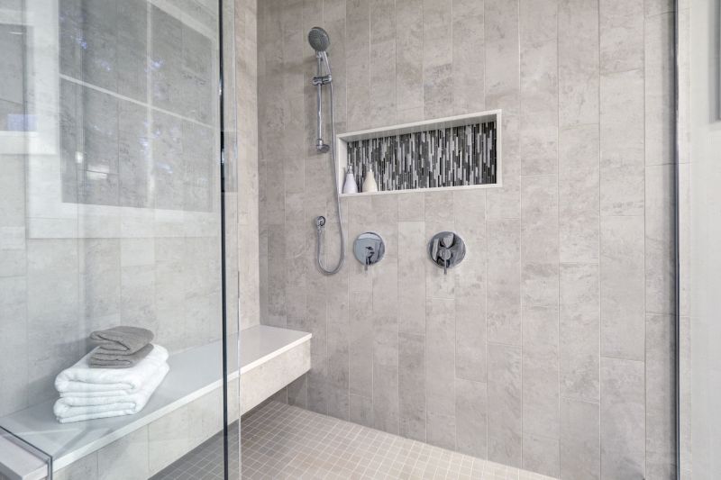 Tile-Enclosed Shower
